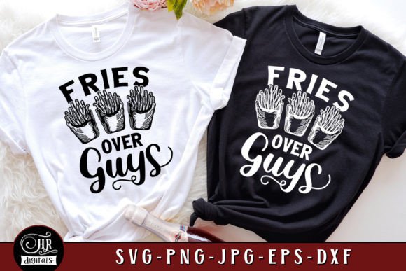 Fries over Guys SVG, Funny Friends Trip Graphics for Crafts