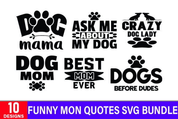 Funny Mom Svg Design Bundle: Graphics & Crafts for Bloggers