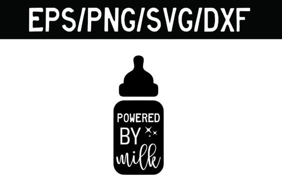 Powdered by Milk Graphics for Baby Boy Crafts