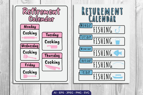 Retirement Funny Calendar Svg Review